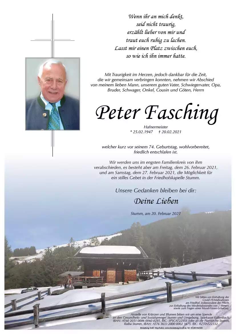 Parte von Peter Fasching